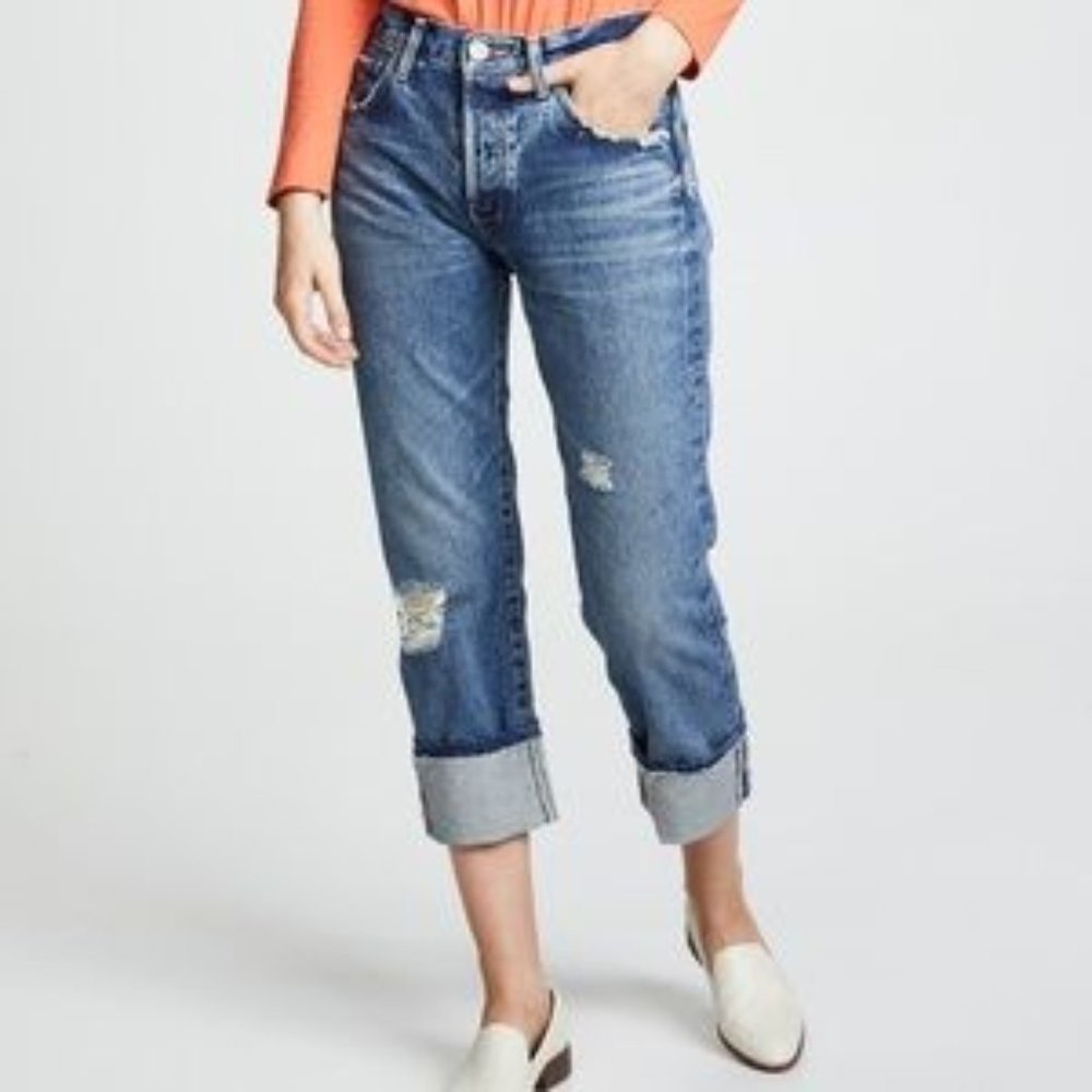 Moussy Celina Cropped Cuff Jeans